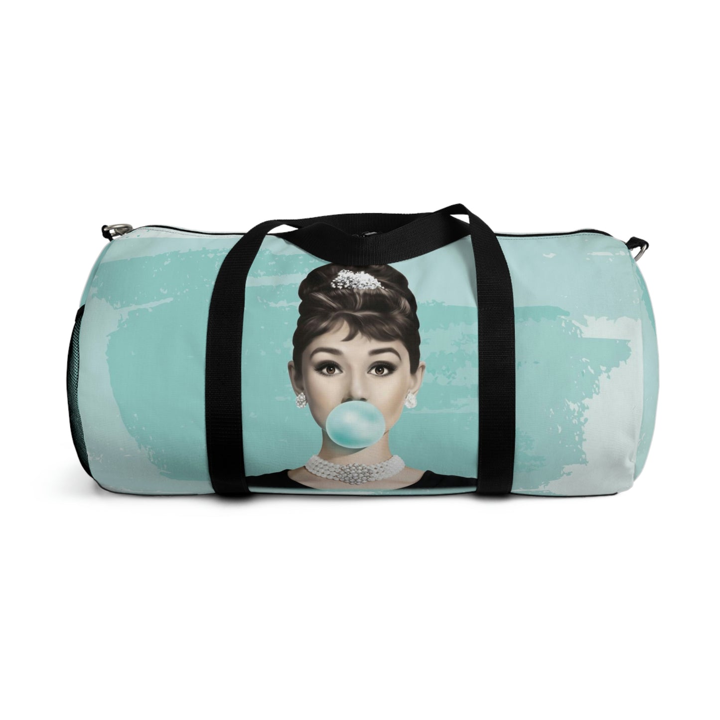 Audrey Hepburn Duffel Bag - Blue Bubblegum