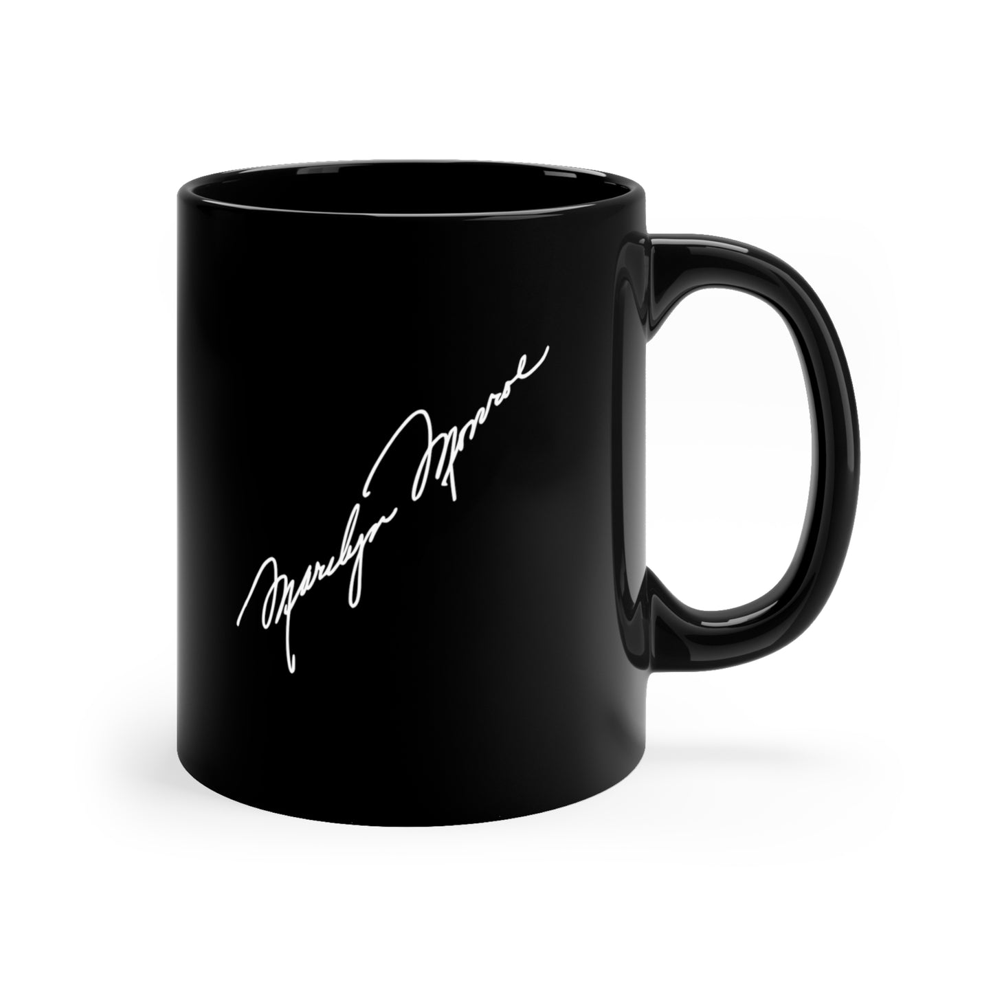 Marilyn Monroe FAKE Mugshot Mug - 11oz Black - Marilyn Monroe Autograph Mug