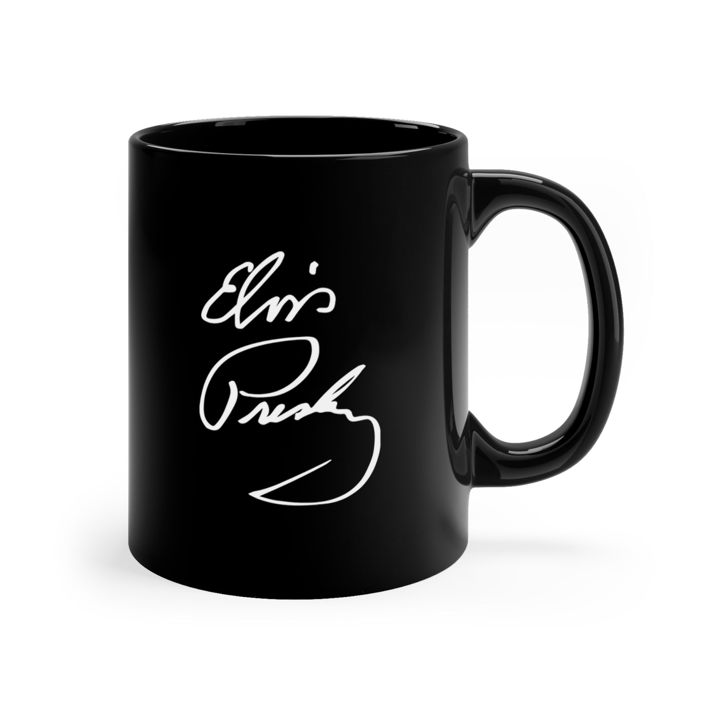 Elvis Presley Mugshot Mug - 11oz Black - Elvis Presley Autograph Mug