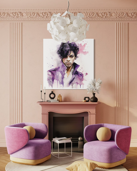 Gallery Wrapped Canvas, Celebrity Inspired, Pop Art Canvas – Prince