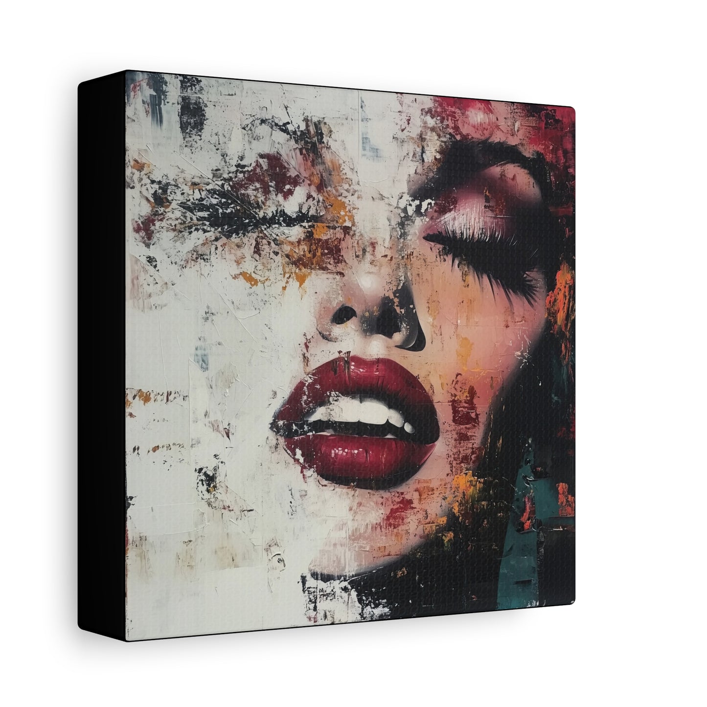 Gallery Wrapped Canvas, Guilt and Grit Adult Art Canvas, Erotic Pinup Art Canvas – Simone