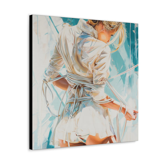 Gallery Wrapped Canvas, Ropes and Reverence Art Canvas, Erotic Shibari Art Canvas – Hannah's Sister