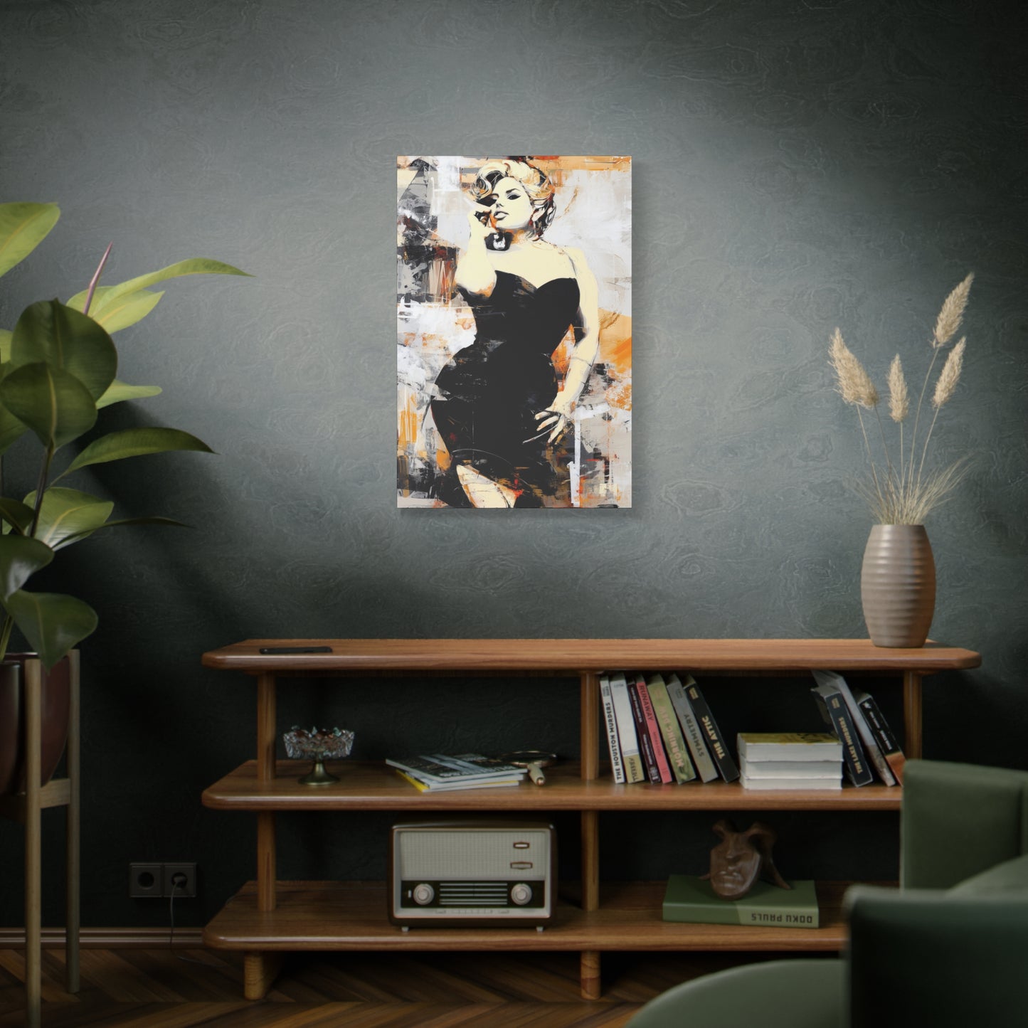 Gallery Wrapped Canvas, Guilt and Grit Adult Art Canvas, Erotic Pinup Art Canvas – Carmen