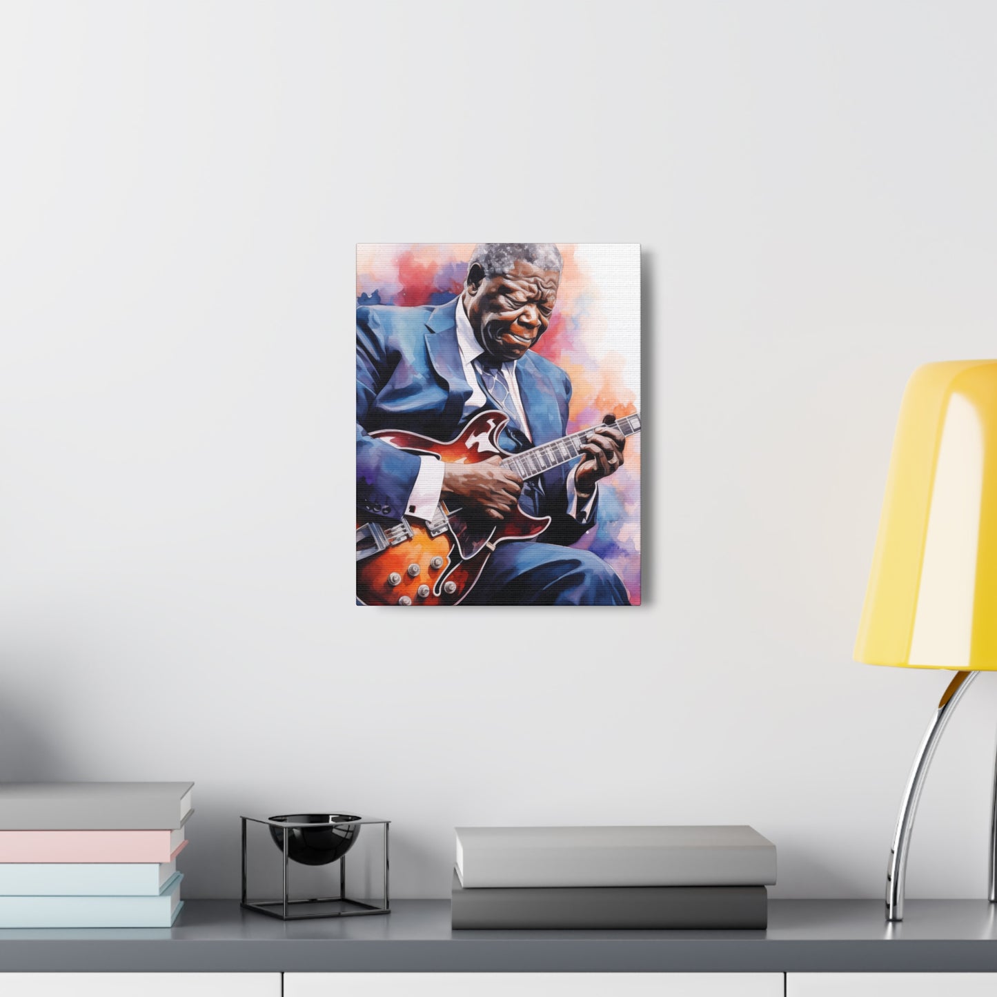 Gallery Wrapped Canvas, Celebrity Inspired, Pop Art Canvas – The King Also