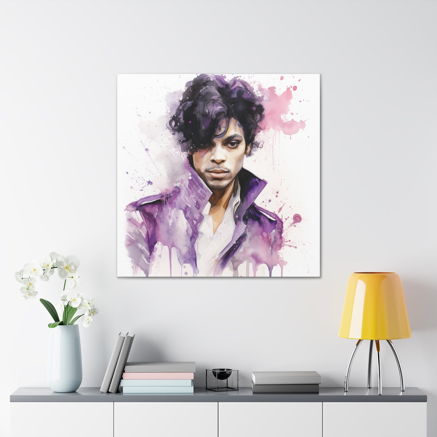 Gallery Wrapped Canvas, Celebrity Inspired, Pop Art Canvas – Prince Rogers