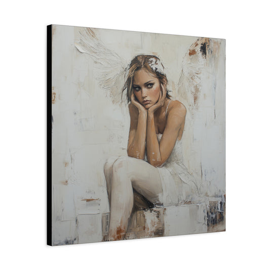 Gallery Wrapped Canvas, Sinners and Saints Art Canvas, Angel Art Canvas – Amber