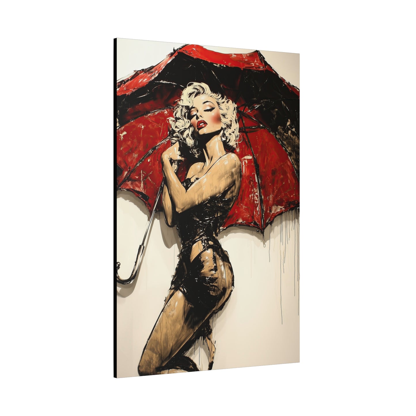 Gallery Wrapped Canvas, Guilt and Grit Adult Art Canvas, Erotic Pinup Art Canvas – Vesper