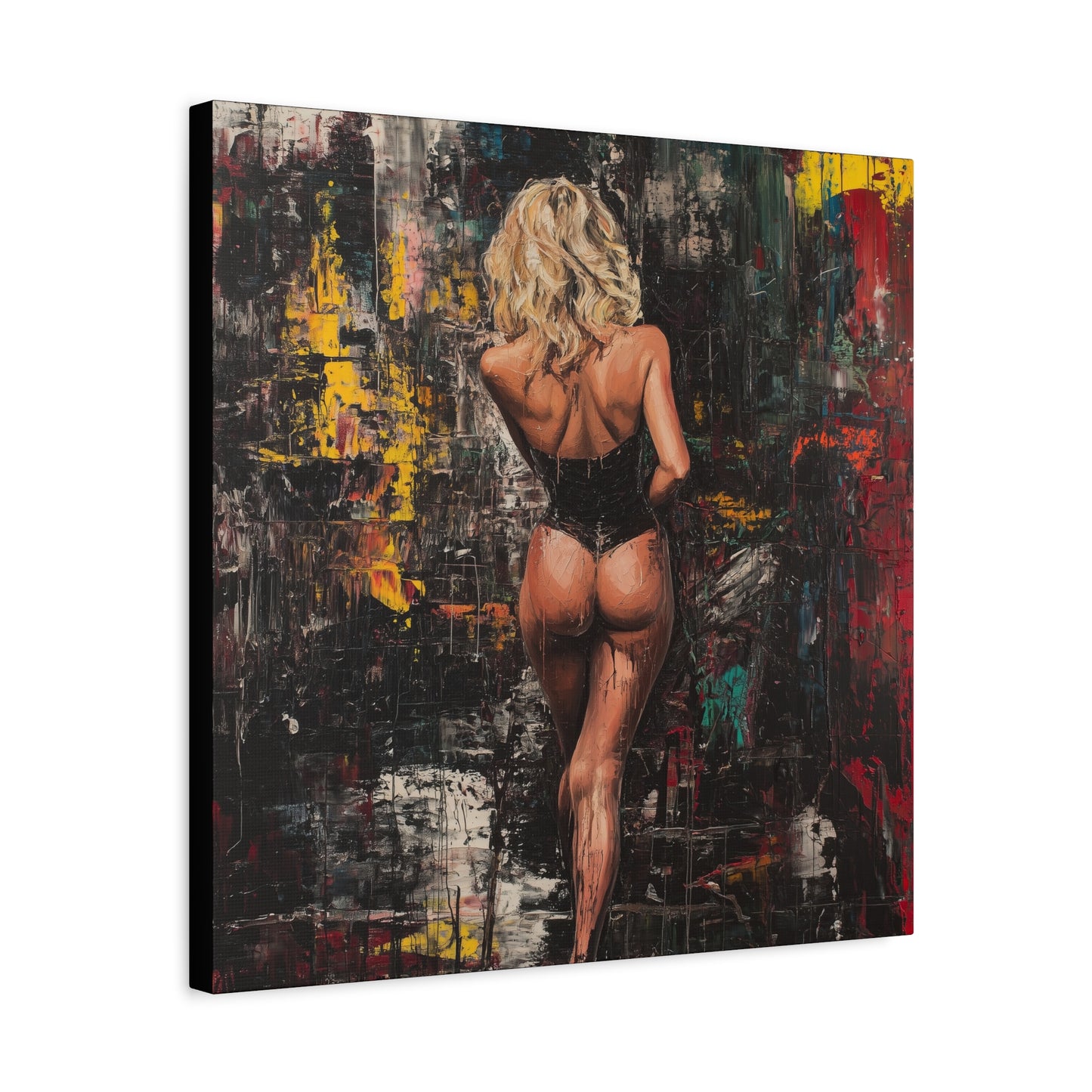 Gallery Wrapped Canvas, Guilt and Grit Adult Art Canvas, Erotic Pinup Art Canvas – Dahlina