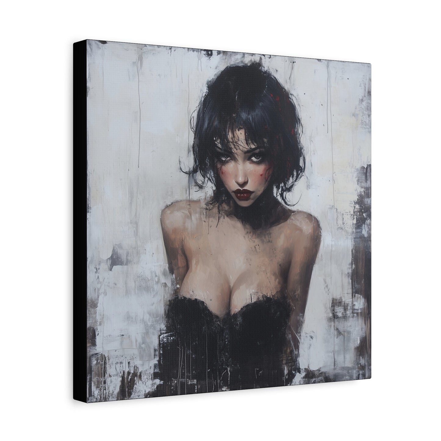 Gallery Wrapped Canvas, Sinners and Saints Art Canvas, Erotic Pinup Art Canvas – Lorna