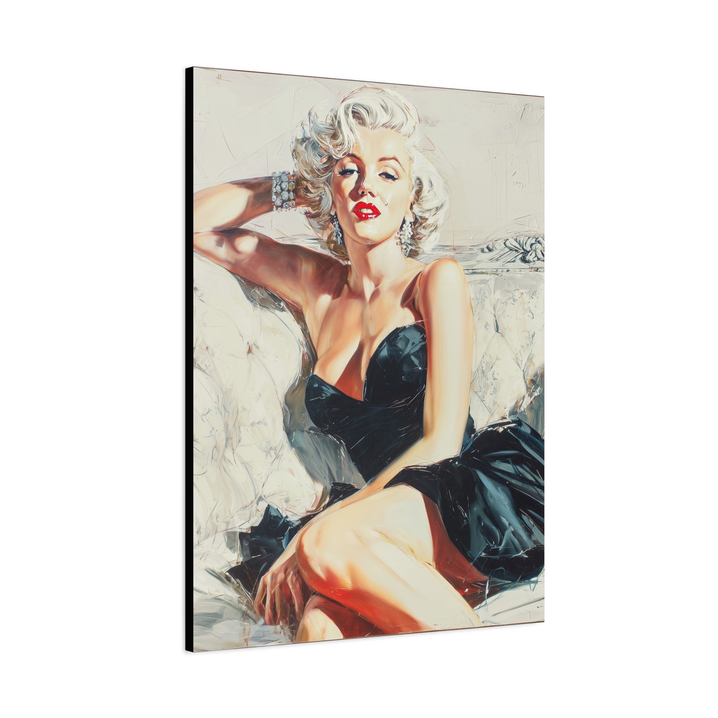 Gallery Wrapped Canvas, The Diva Project Art Canvas, Pinup Art Canvas – Marilyn Monroe - FIVE