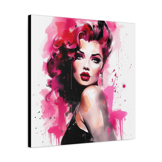 Gallery Wrapped Canvas, Tattooed Beauty, Femme Doll Pop Art Canvas – Thalia