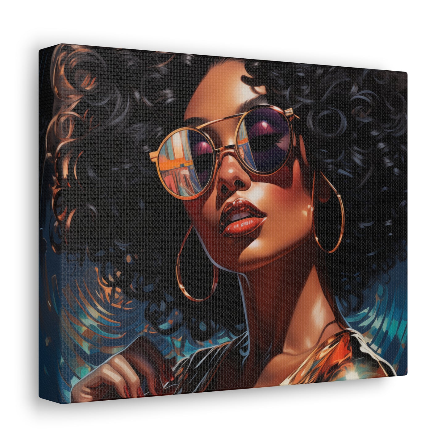 Gallery Wrapped Canvas, Retro Urban Queen, Femme Doll Art Canvas – Kesha