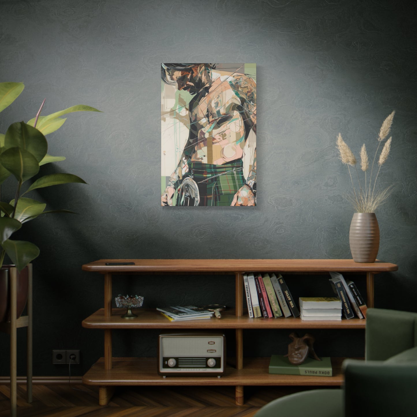 Gallery Wrapped Canvas, Kilts and Carnage Art Canvas, Erotic Pinup Art Canvas – Ewan