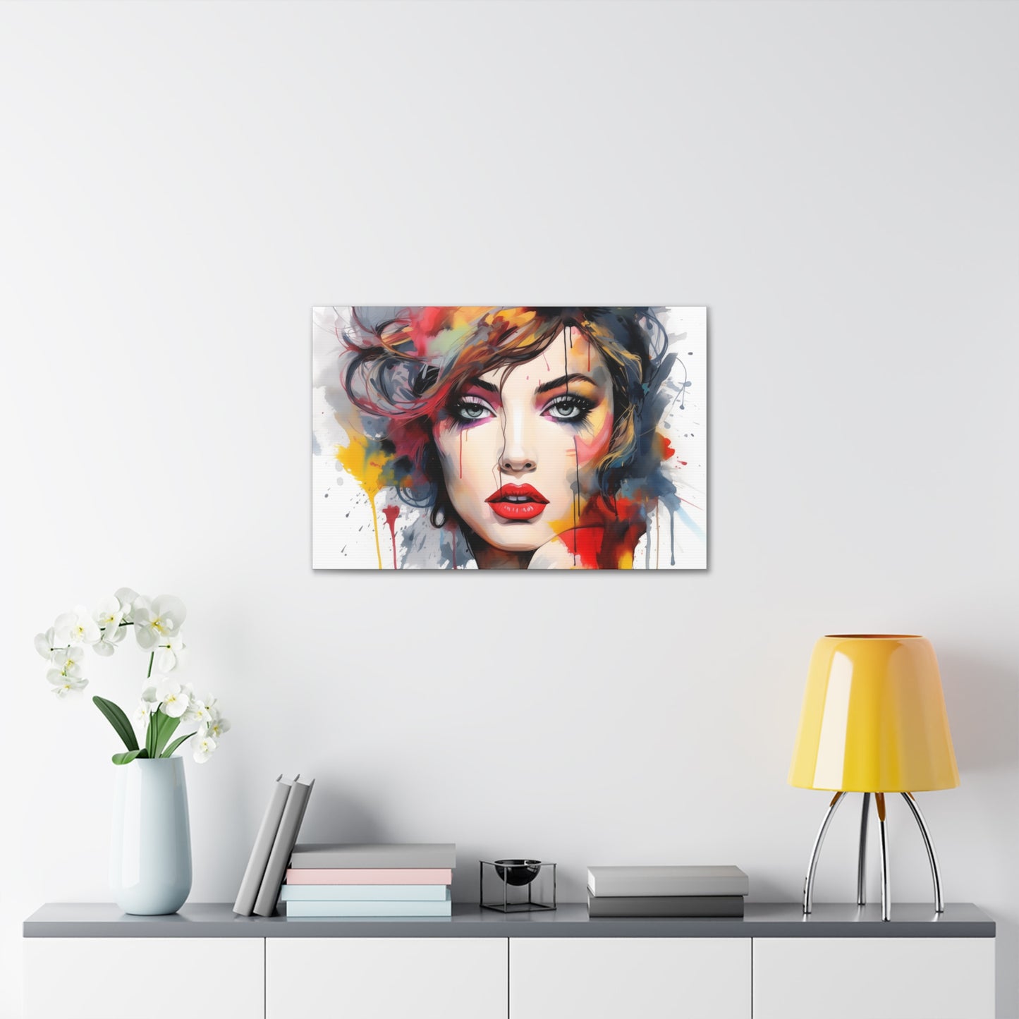 Canvas Wall Art, Gallery Wrapped Pop Art, Femme Doll Wall Art – Alessia