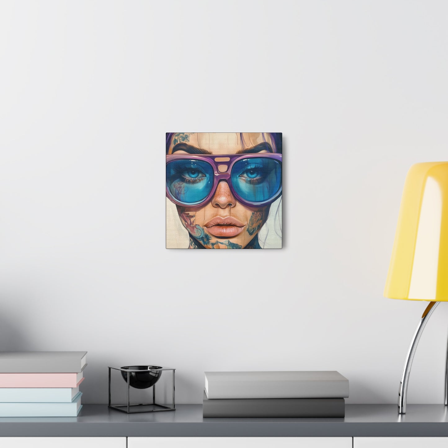 Canvas Gallery Wrap, Ladies in Lenses Wall Art, Abstract Femme Girl Art - Jane