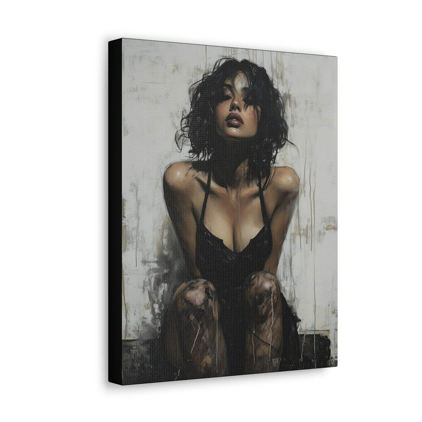 Gallery Wrapped Canvas, Sinners and Saints Art Canvas, Erotic Pinup Art Canvas – Vivienne