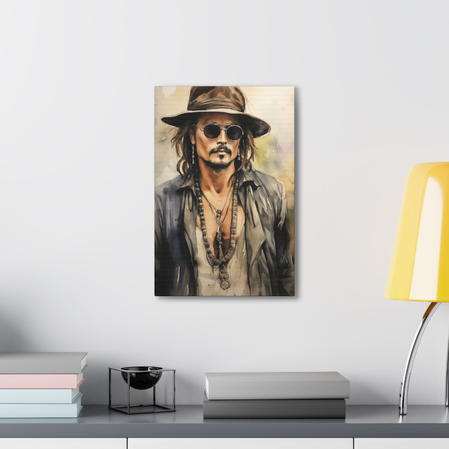 Gallery Wrapped Canvas, Celebrity Inspired, Pop Art Canvas – Johnny