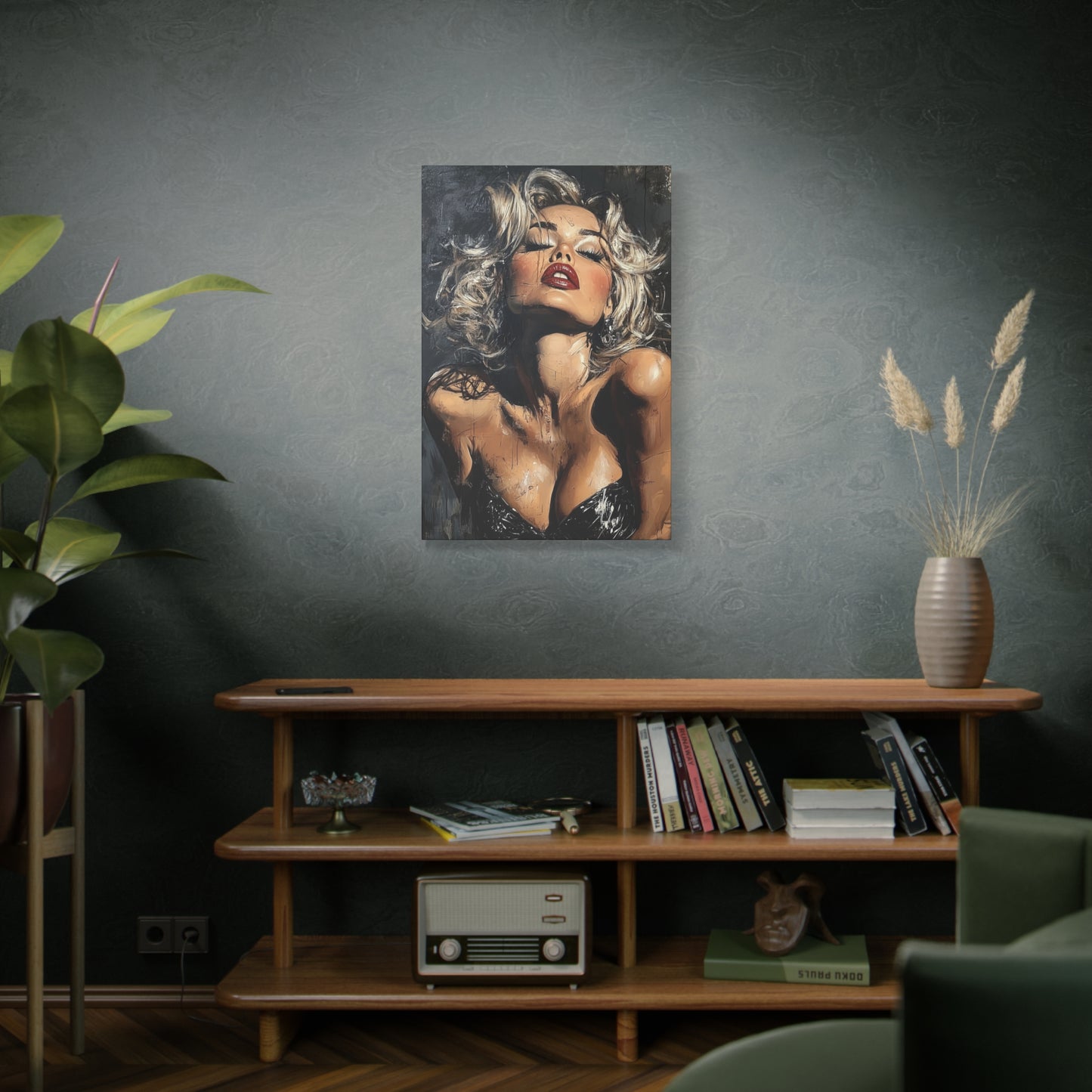 Gallery Wrapped Canvas, Guilt and Grit Adult Art Canvas, Erotic Pinup Art Canvas – Eloise