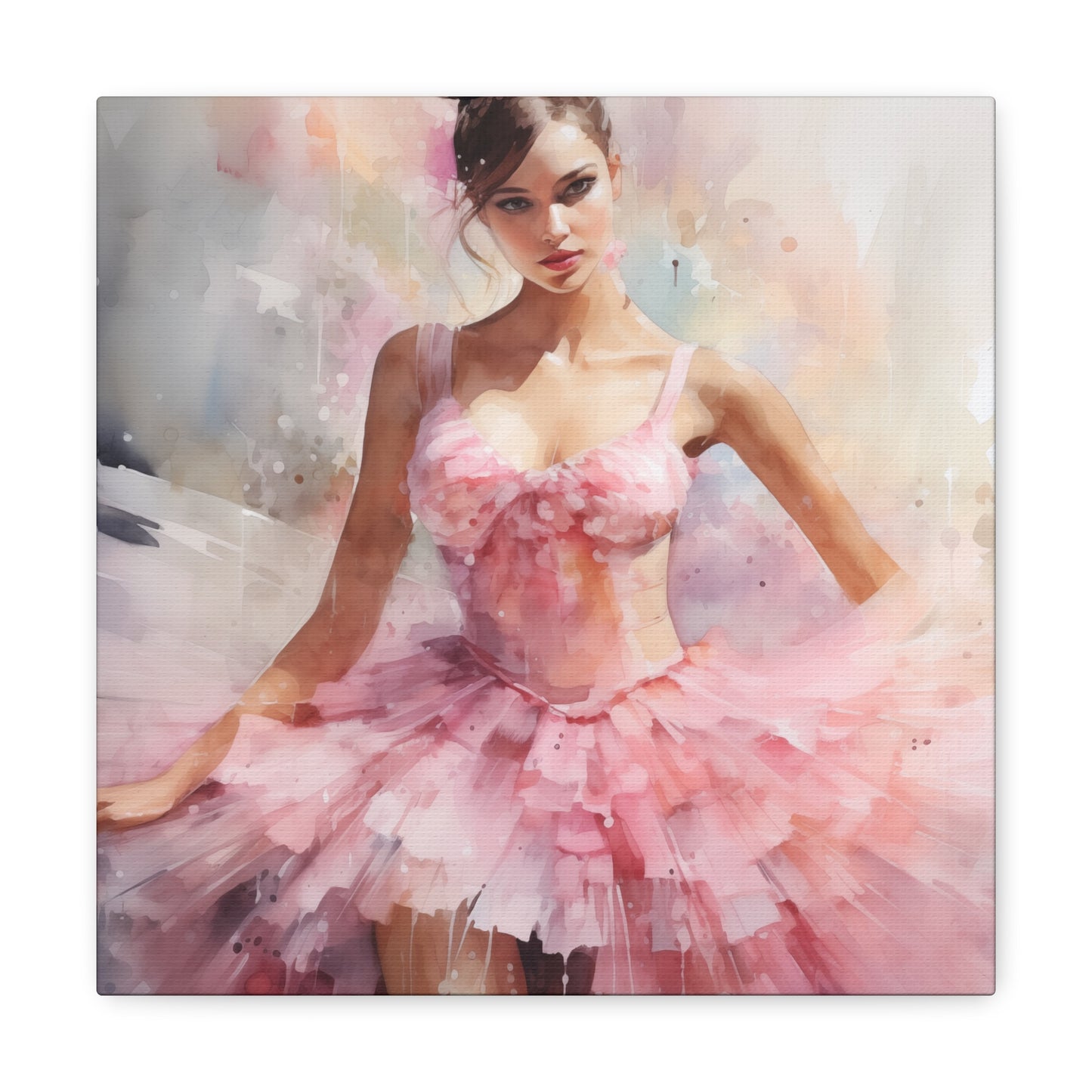 Gallery Wrapped Canvas, Ballerina Beauty, Ballet Art Canvas – Lily