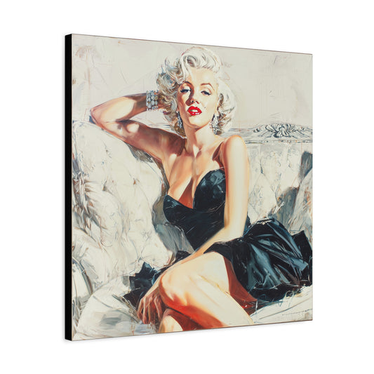 Gallery Wrapped Canvas, The Diva Project Art Canvas, Pinup Art Canvas – Marilyn Monroe - FIVE