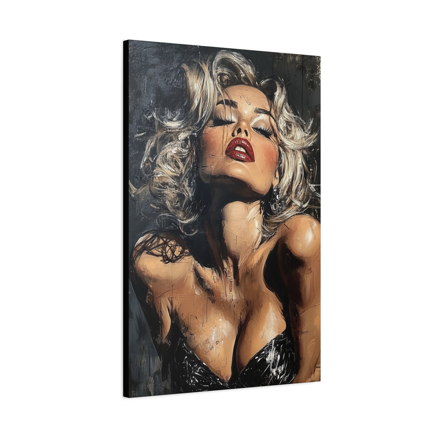 Gallery Wrapped Canvas, Guilt and Grit Adult Art Canvas, Erotic Pinup Art Canvas – Eloise