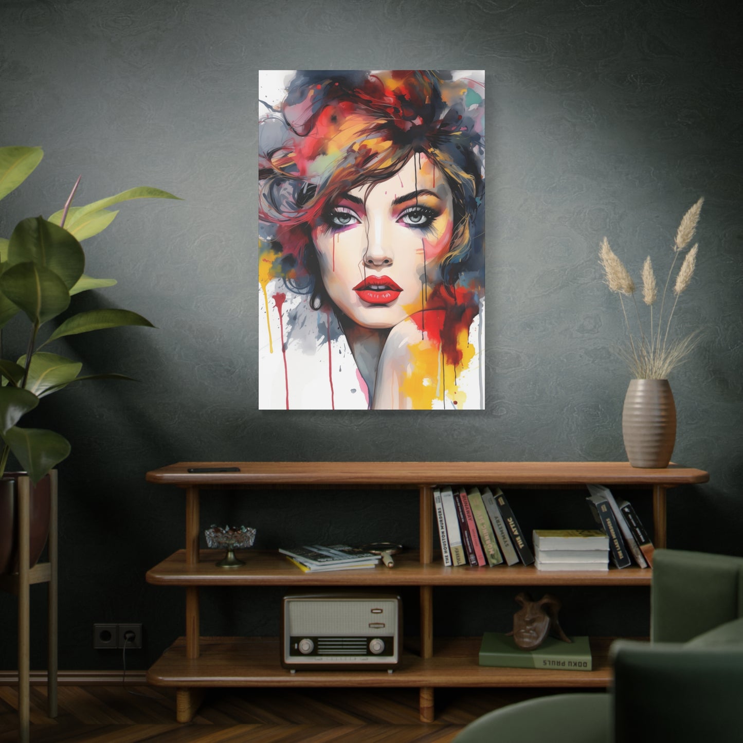 Canvas Wall Art, Gallery Wrapped Pop Art, Femme Doll Wall Art – Alessia