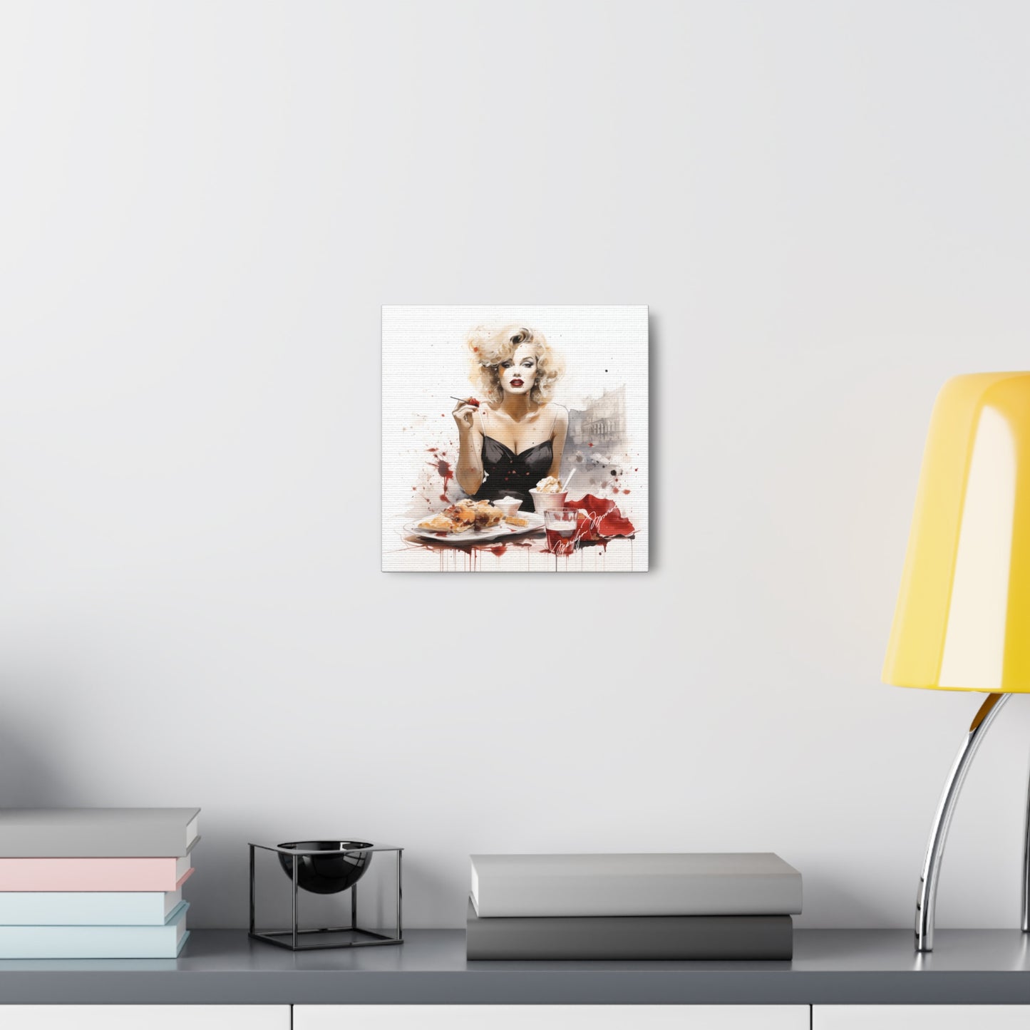 Canvas Wall Art, Gallery Wrapped Pop Art, Celebrity Wall Art – Marilyn Monroe - Cafe