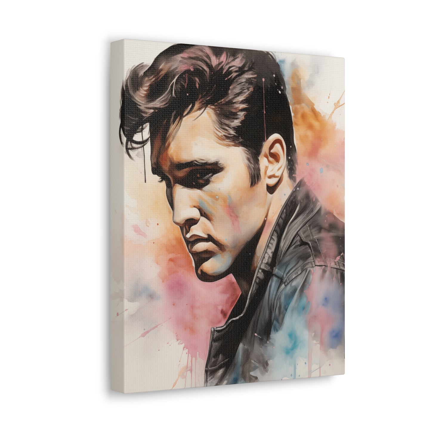Gallery Wrapped Canvas, Celebrity Inspired, Pop Art Canvas – Elvis