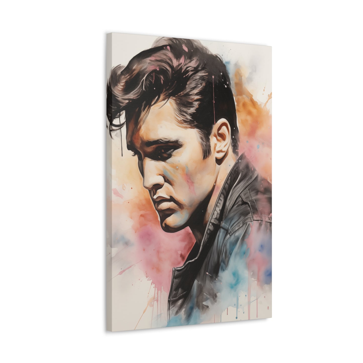 Gallery Wrapped Canvas, Celebrity Inspired, Pop Art Canvas – Elvis