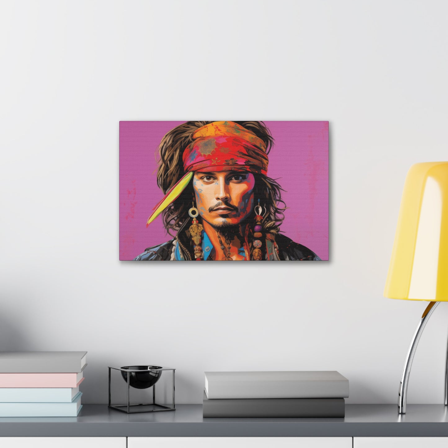 Gallery Wrapped Canvas, Celebrity Inspired, Pop Art Canvas – Johnny Also