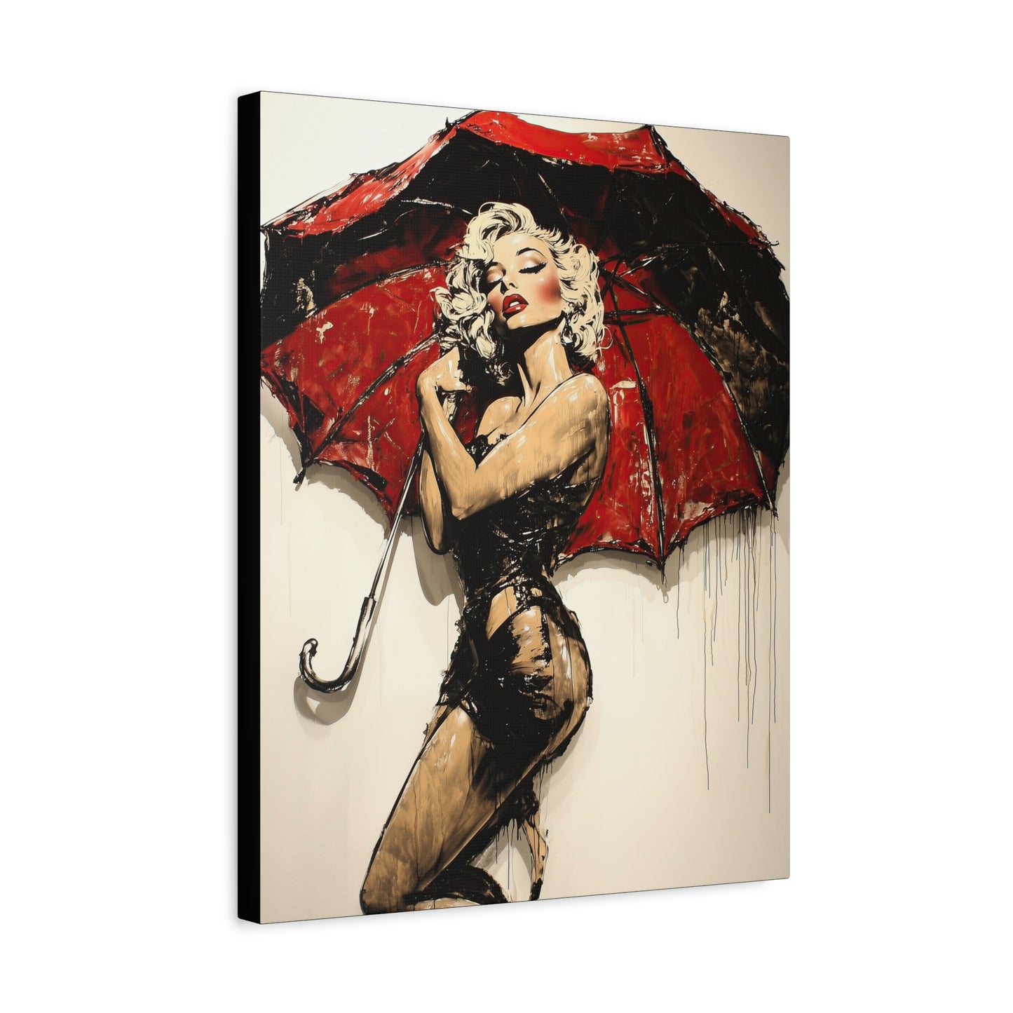 Gallery Wrapped Canvas, Guilt and Grit Adult Art Canvas, Erotic Pinup Art Canvas – Vesper