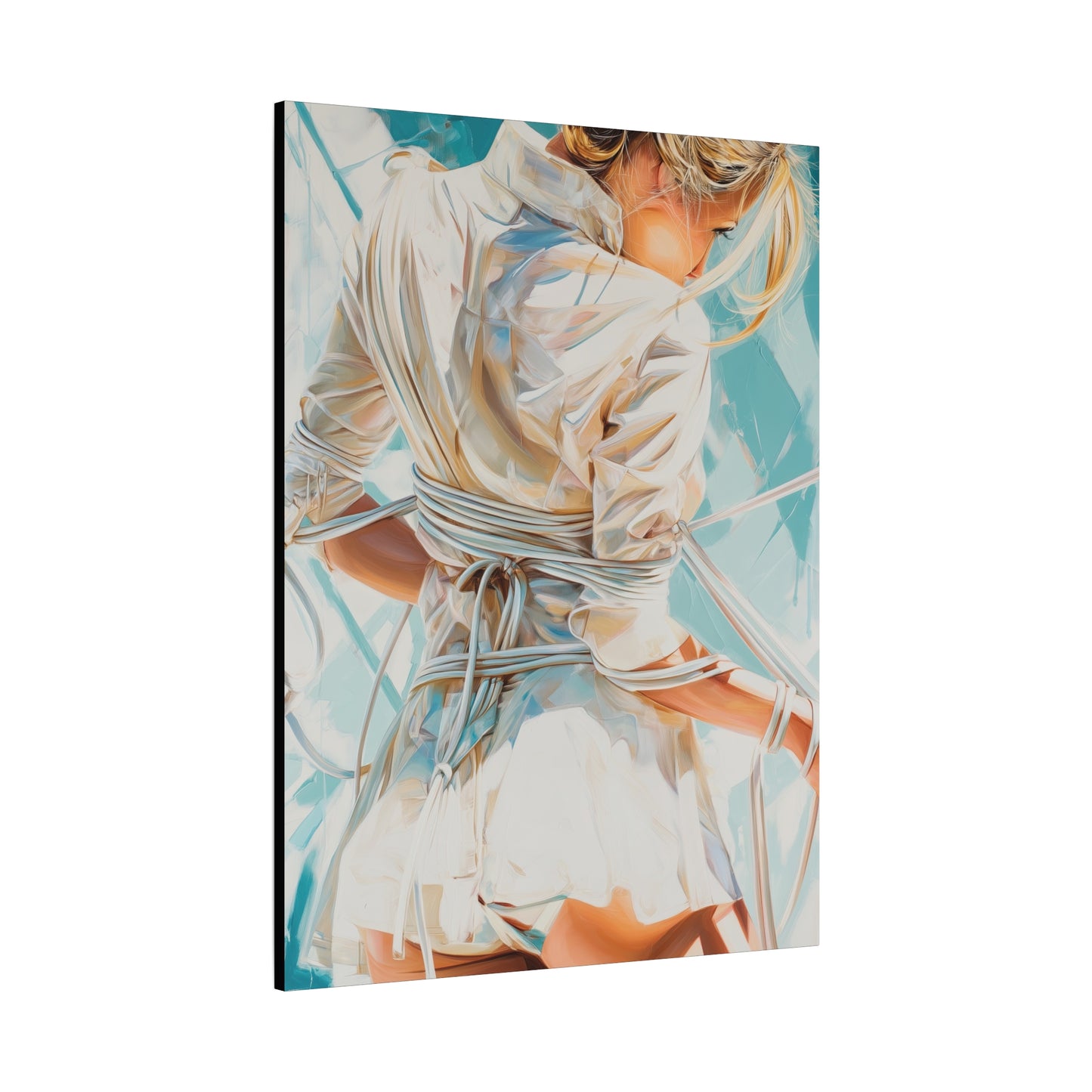 Gallery Wrapped Canvas, Ropes and Reverence Art Canvas, Erotic Shibari Art Canvas – Hannah's Sister