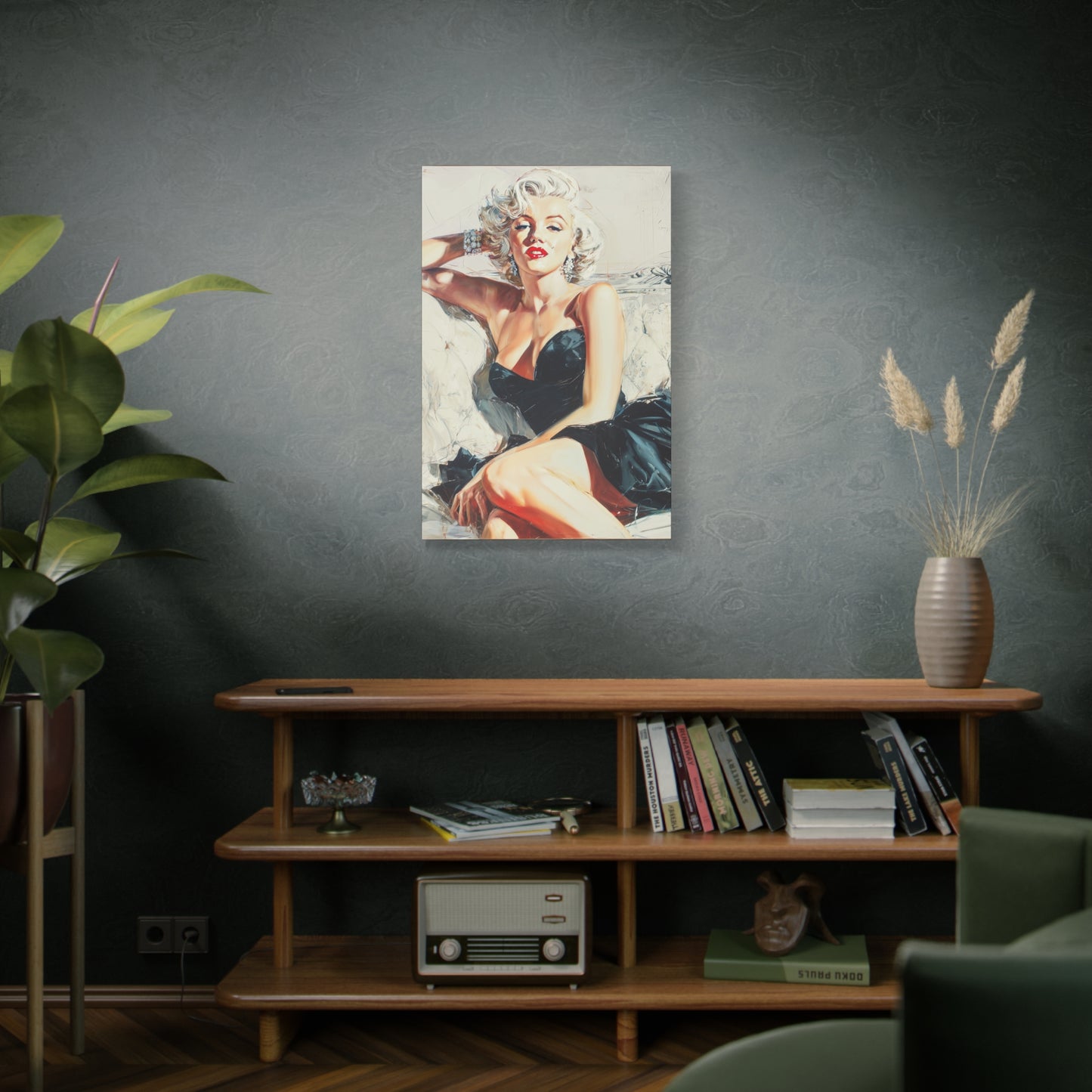 Gallery Wrapped Canvas, The Diva Project Art Canvas, Pinup Art Canvas – Marilyn Monroe - FIVE