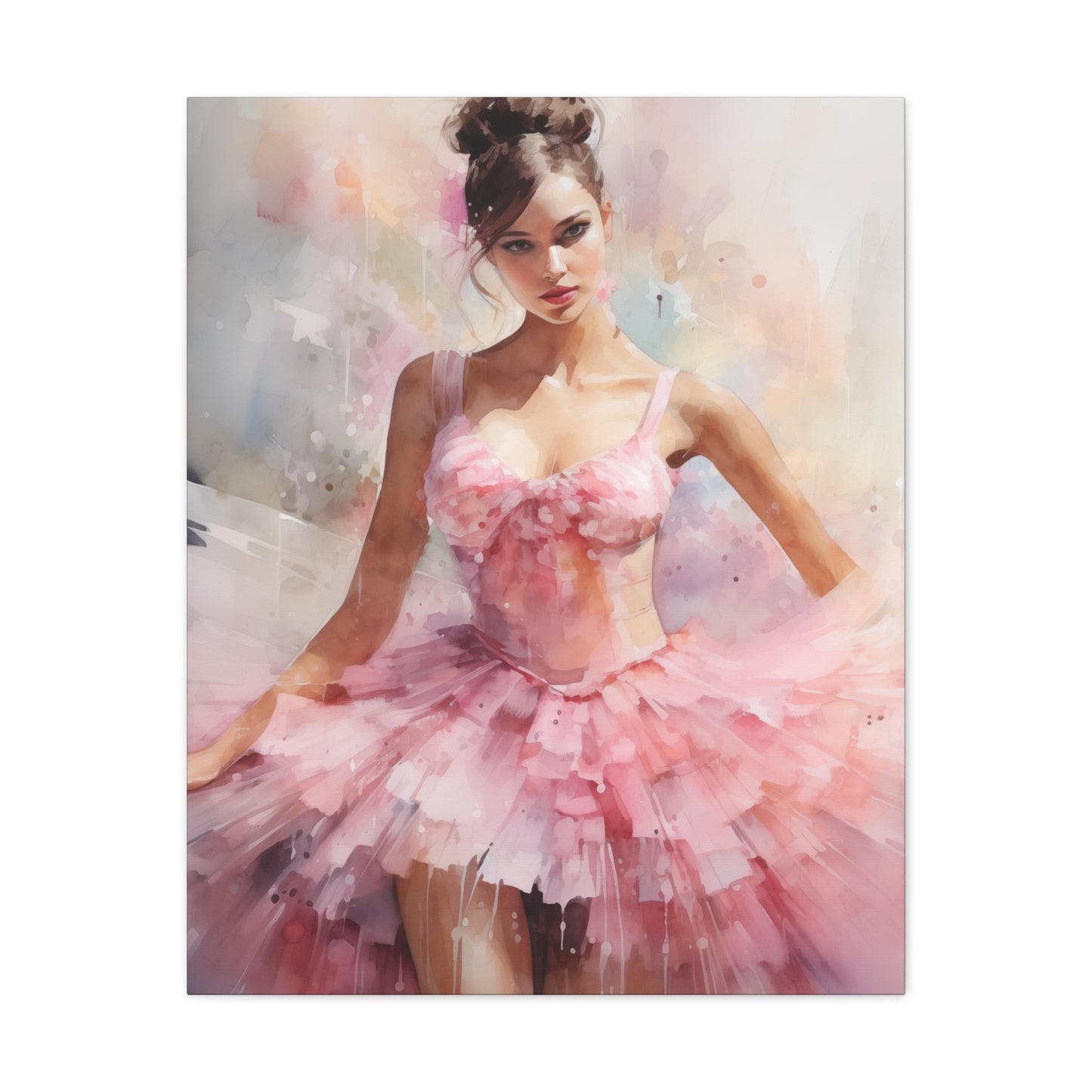 Gallery Wrapped Canvas, Ballerina Beauty, Ballet Art Canvas – Lily