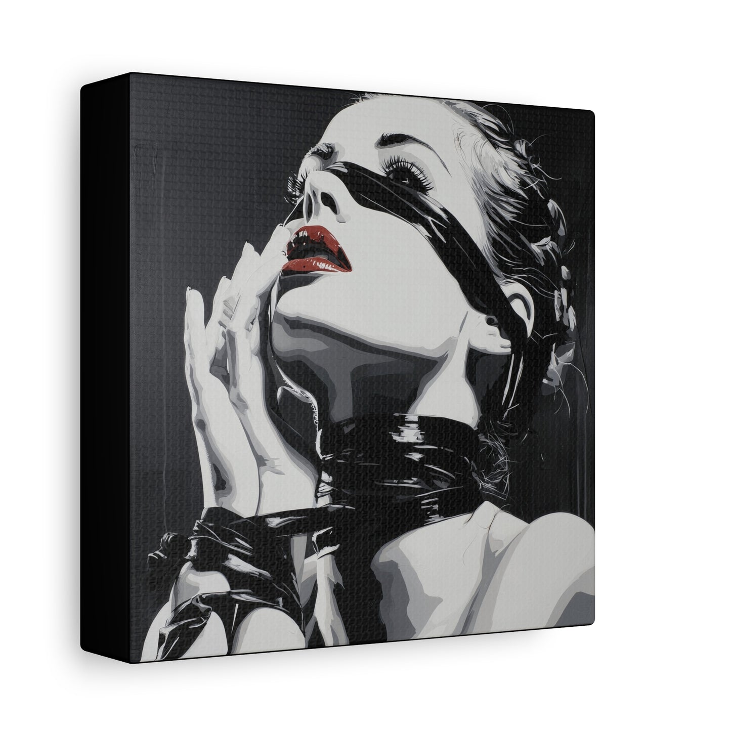 Gallery Wrapped Canvas, Ropes and Reverence Art Canvas, Erotic Shibari Art Canvas – Sable