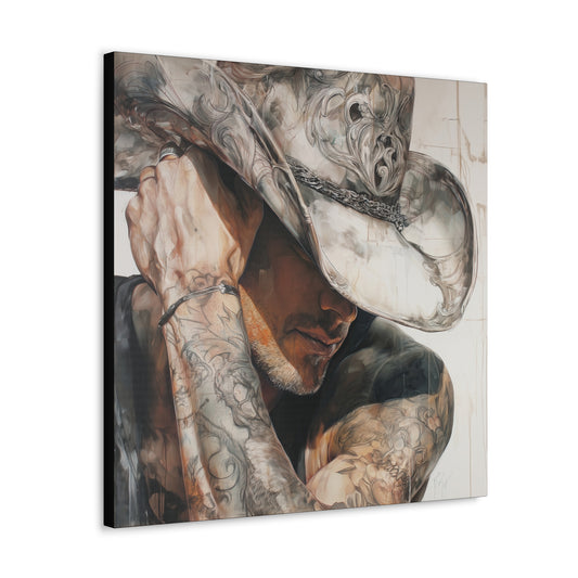 Gallery Wrapped Canvas, Wranglers and Wreckage Art Canvas, Erotic Pinup Art Canvas – Chase