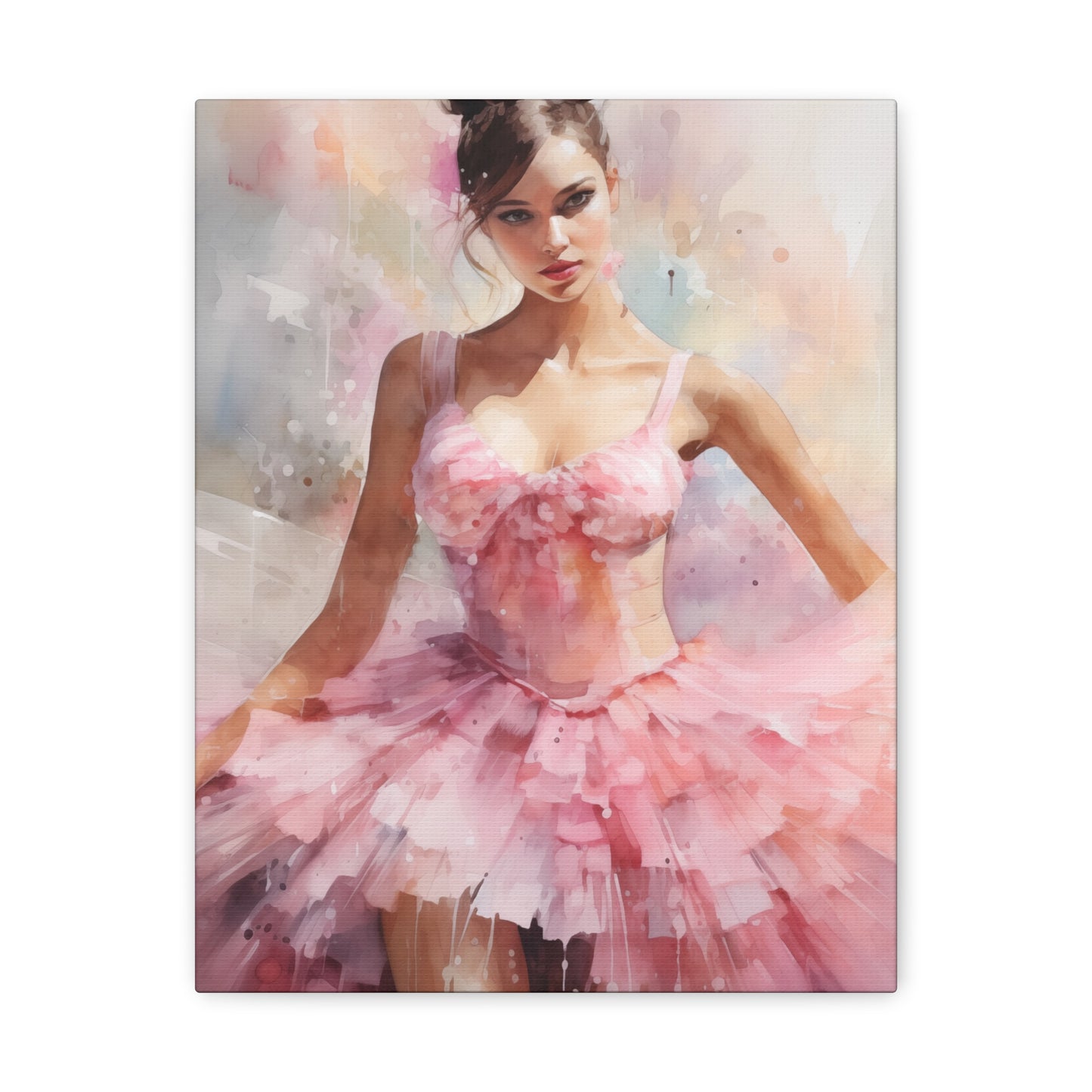 Gallery Wrapped Canvas, Ballerina Beauty, Ballet Art Canvas – Lily