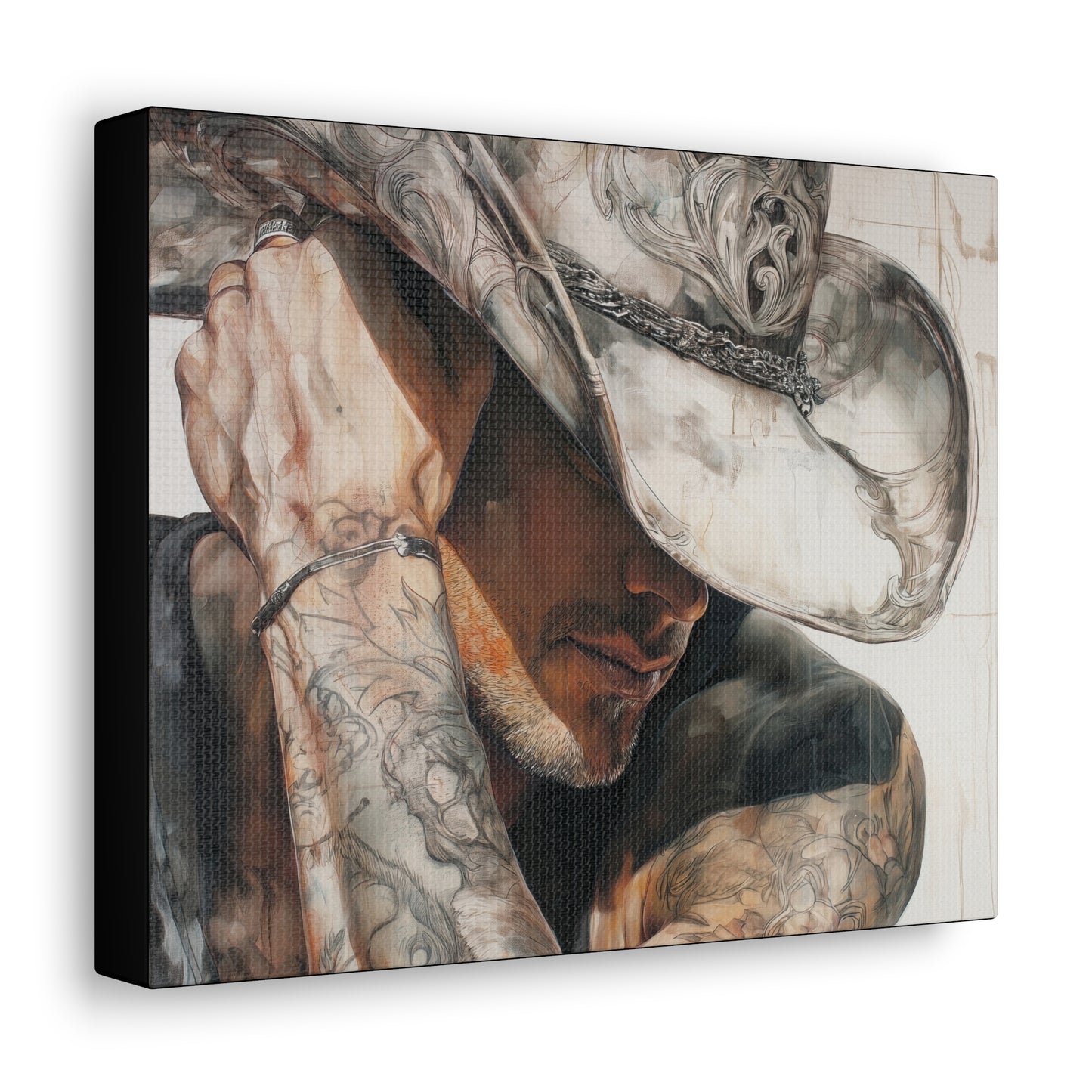 Gallery Wrapped Canvas, Wranglers and Wreckage Art Canvas, Erotic Pinup Art Canvas – Chase