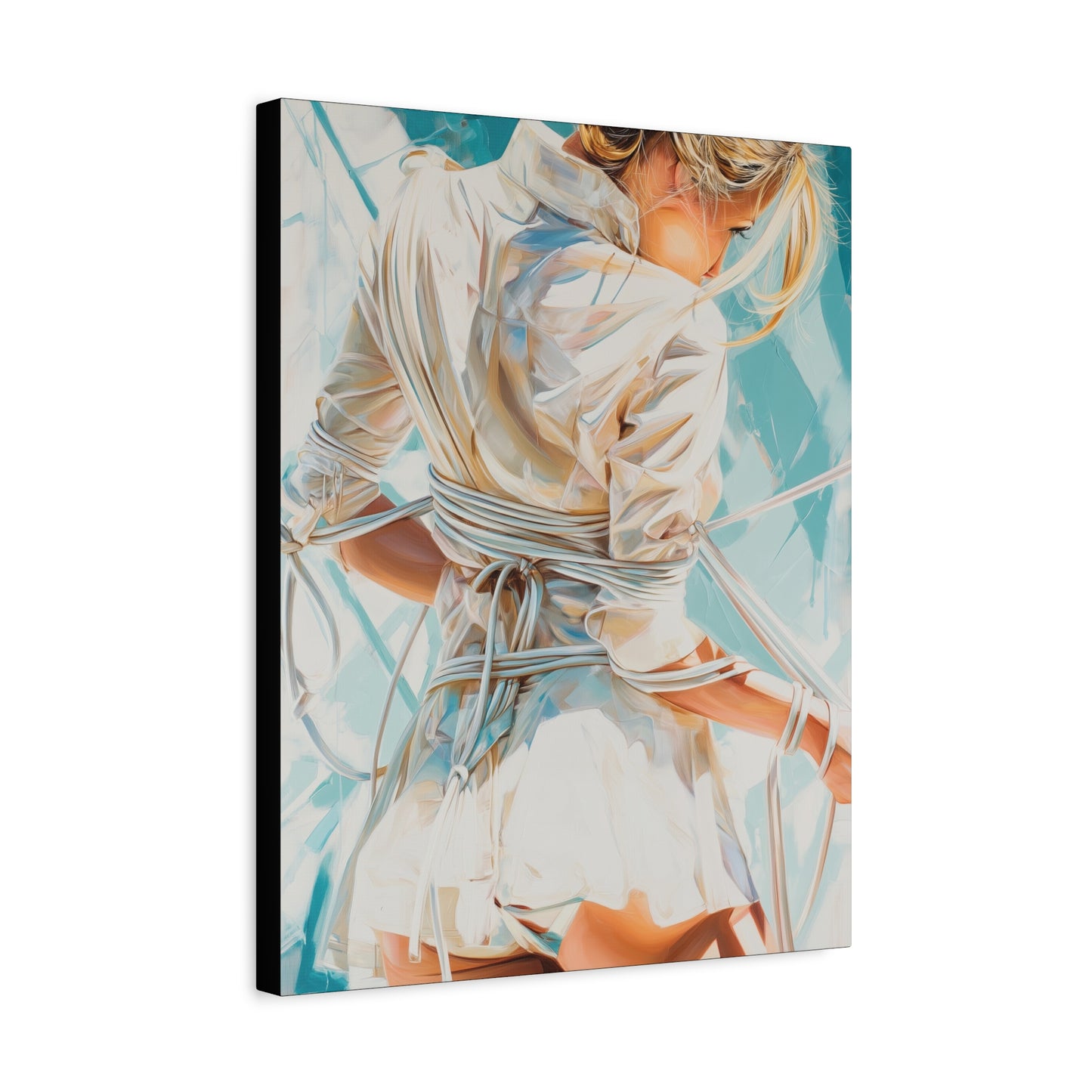 Gallery Wrapped Canvas, Ropes and Reverence Art Canvas, Erotic Shibari Art Canvas – Hannah's Sister
