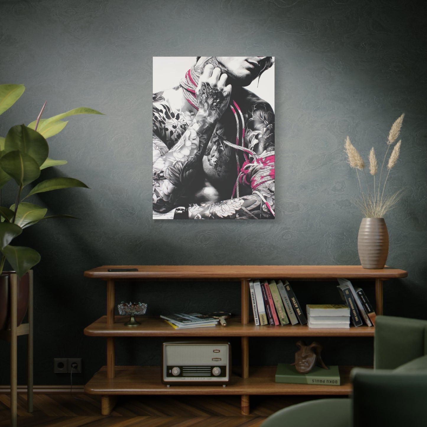 Gallery Wrapped Canvas, Ropes and Reverence Art Canvas, Erotic Shibari Art Canvas – Kaito
