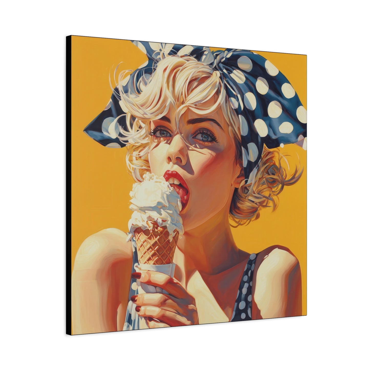 Gallery Wrapped Canvas, Sweet Summer Nostalgia, Sugar and Spice Art Canvas, Ice Cream Dreams Art – Ellie