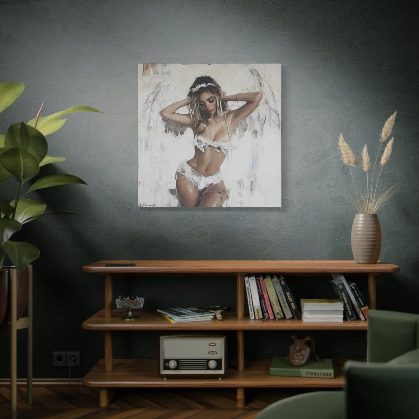 Gallery Wrapped Canvas, Sinners and Saints Art Canvas, Erotic Pinup Art Canvas – Holly