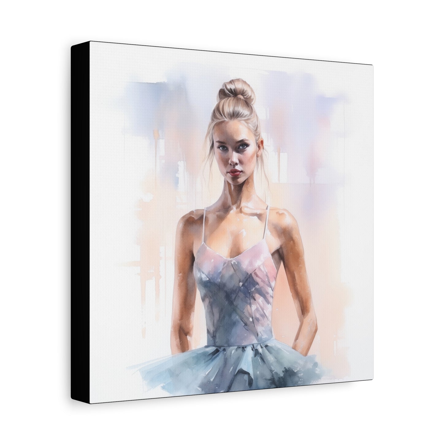Pointes and Platforms, Gallery Wrapped Canvas, Ballerina Beauty, Ballet Art Canvas – Samantha