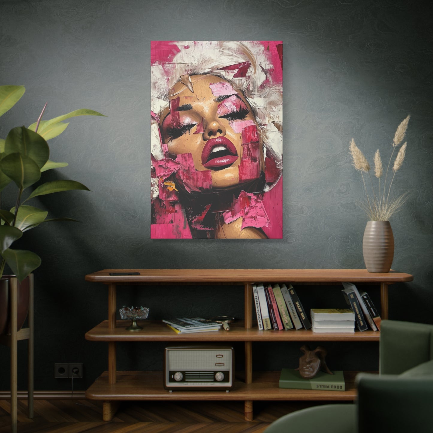 Gallery Wrapped Canvas, Guilt and Grit Adult Art Canvas, Erotic Pinup Art Canvas – Zora