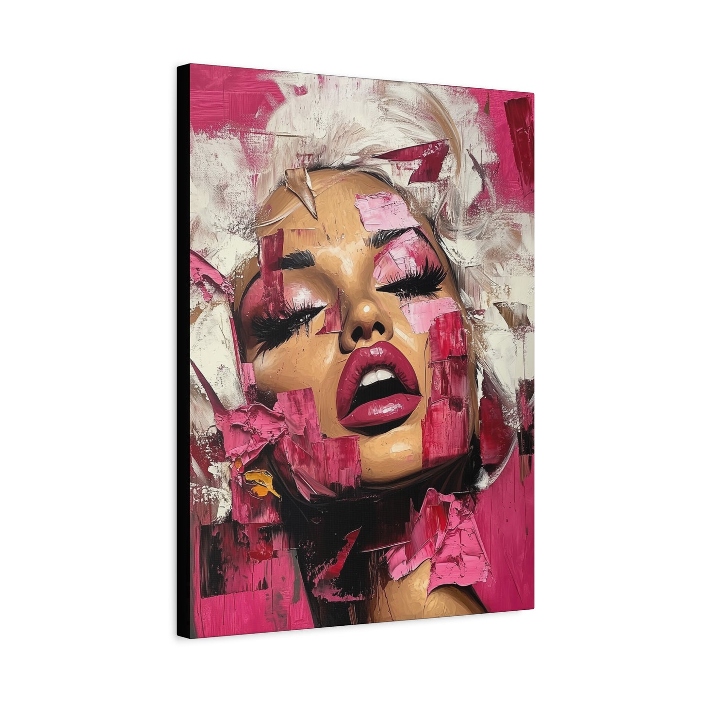 Gallery Wrapped Canvas, Guilt and Grit Adult Art Canvas, Erotic Pinup Art Canvas – Zora