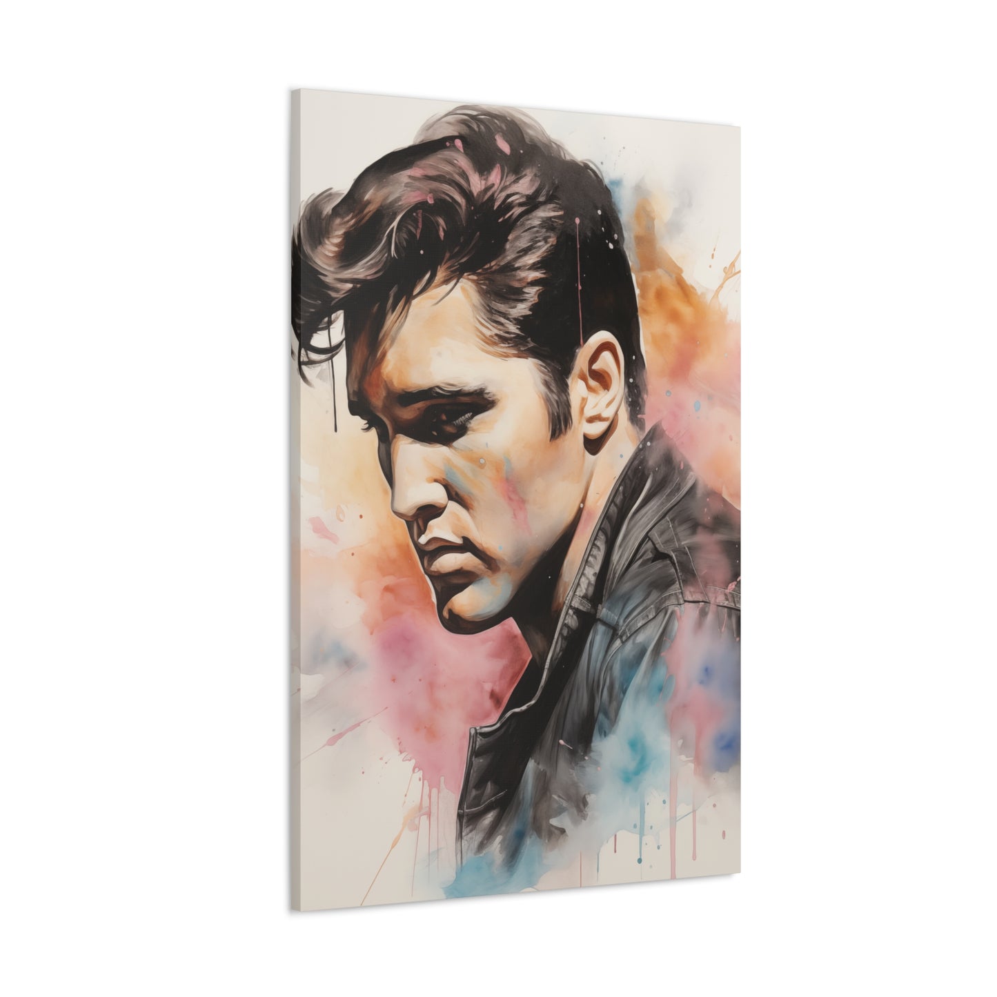 Gallery Wrapped Canvas, Celebrity Inspired, Pop Art Canvas – Elvis