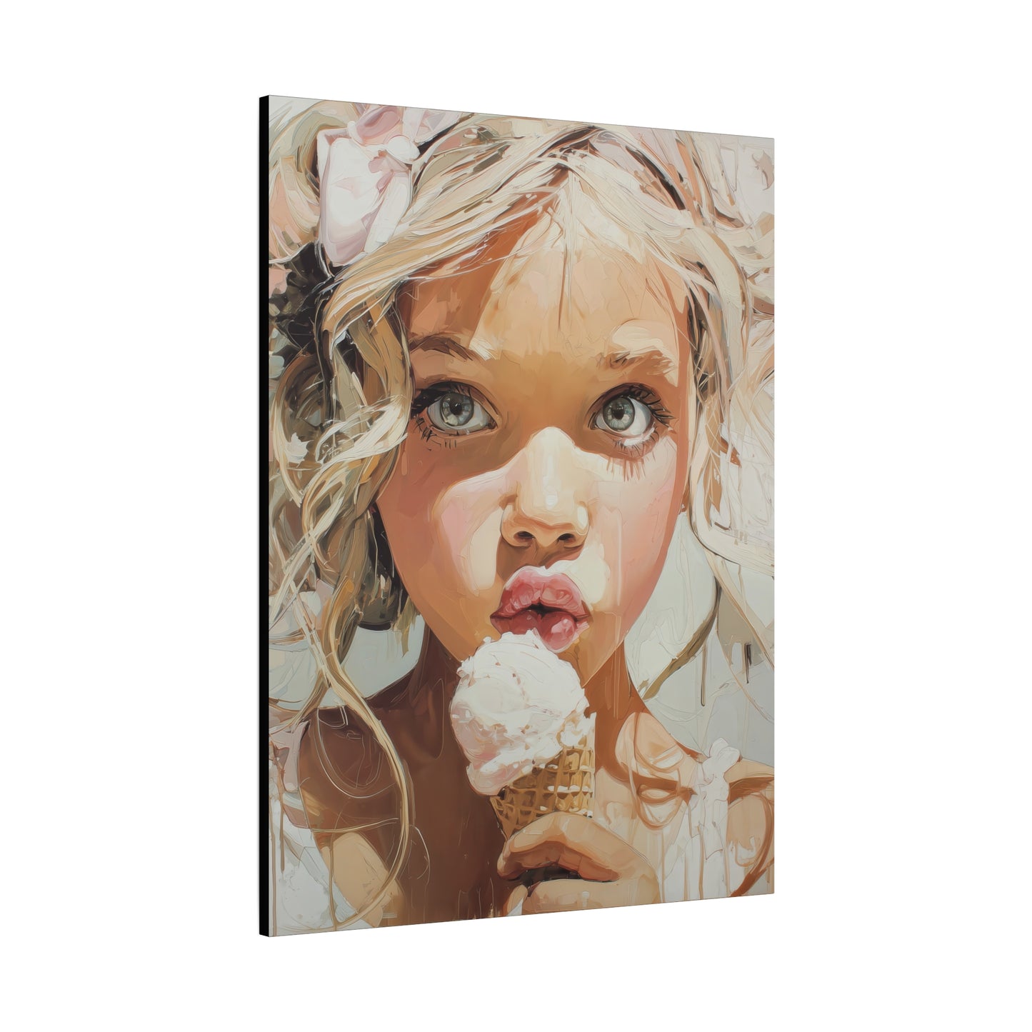 Gallery Wrapped Canvas, Sweet Summer Nostalgia, Sugar and Spice Art Canvas, Ice Cream Dreams Art – Briony