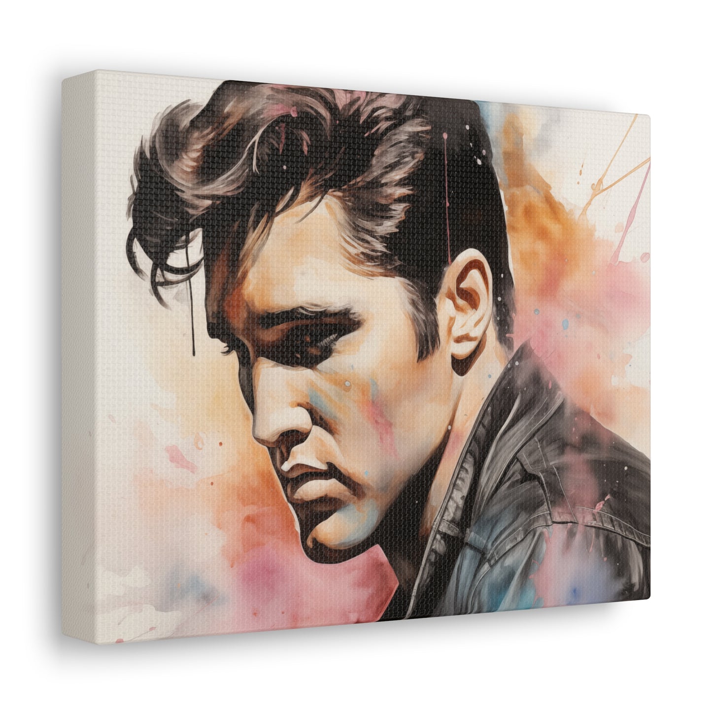 Gallery Wrapped Canvas, Celebrity Inspired, Pop Art Canvas – Elvis