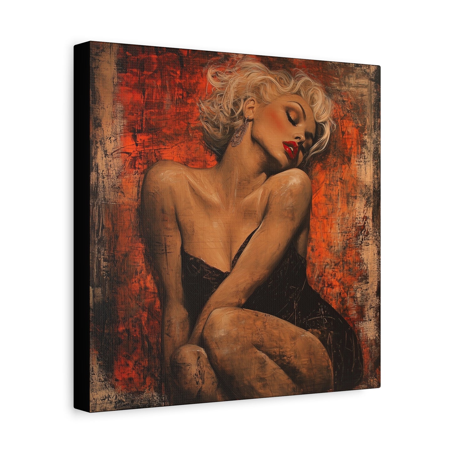 Gallery Wrapped Canvas, Guilt and Grit Adult Art Canvas, Erotic Pinup Art Canvas – Aurora
