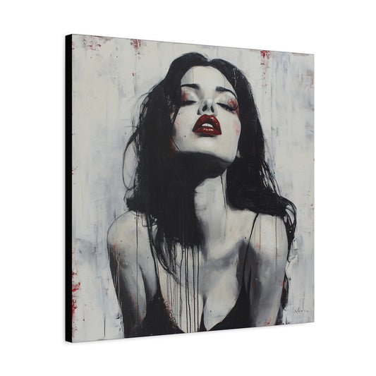 Gallery Wrapped Canvas, Sinners and Saints Art Canvas, Erotic Pinup Art Canvas – Vera